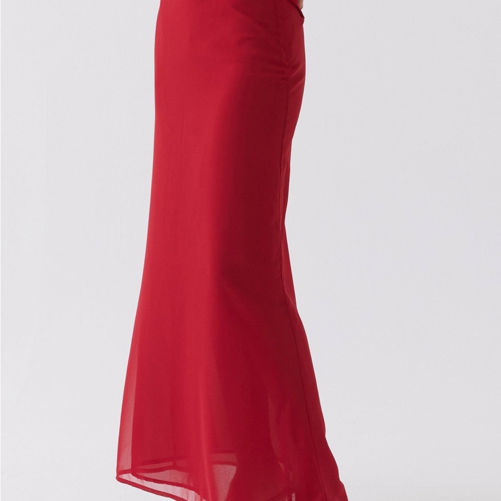 Elegant Red Maxi Skirt - Peppermayo - Picture 3 of 3
